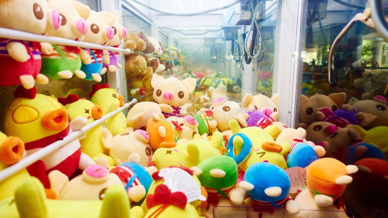 Máquina de garra de arcade foto de stock