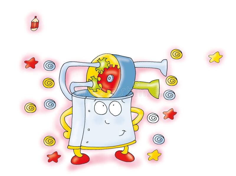 Máquina do tempo ilustração royalty free Máquina do tempo ilustração royalty free