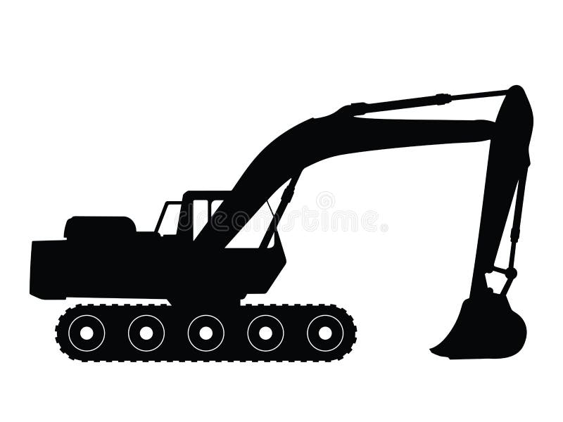 Máquina escavadora ilustração do vetor Máquina escavadora ilustração do vetor