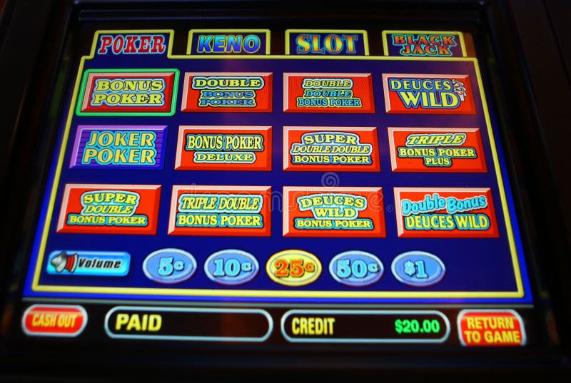 Máquina video del póker de Vegas