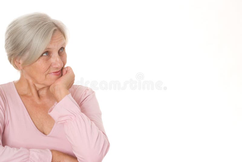 Más vieja mujer hermosa fotografía de archivo libre de regalías Más vieja mujer hermosa fotografía de archivo libre de regalías