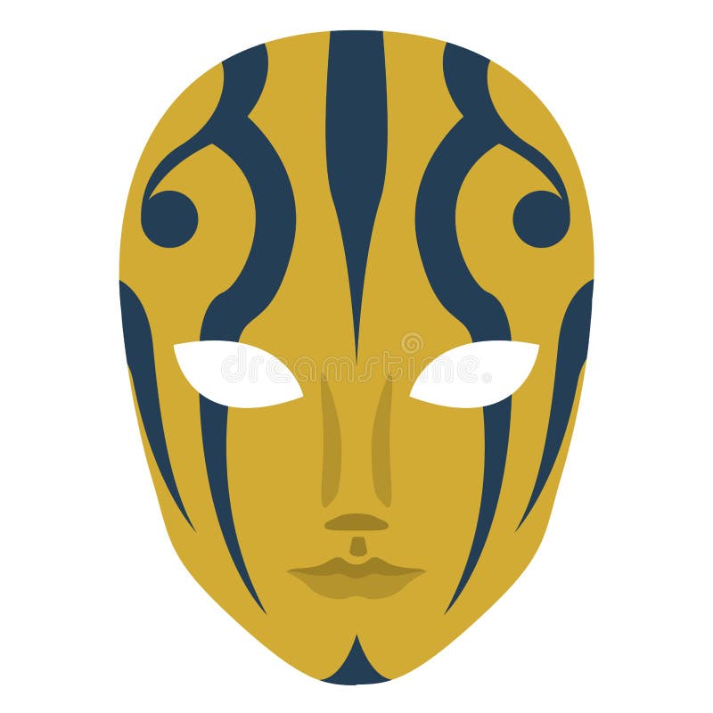 Máscara colorida isolada do carnaval ilustração royalty free