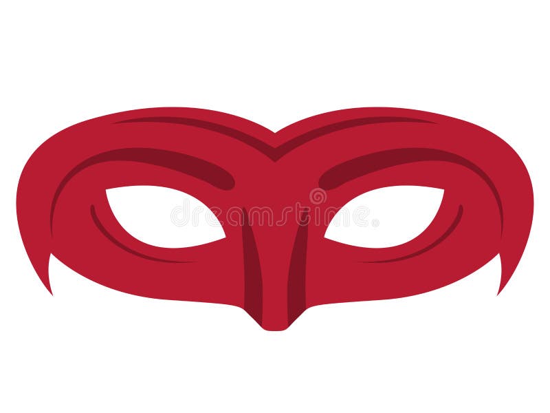 Máscara colorida isolada do carnaval ilustração royalty free