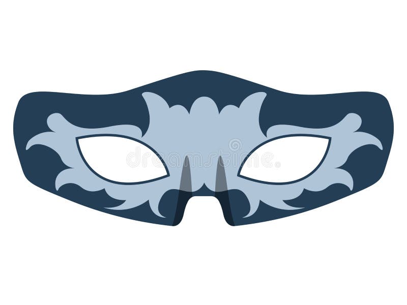 Máscara colorida isolada do carnaval ilustração royalty free