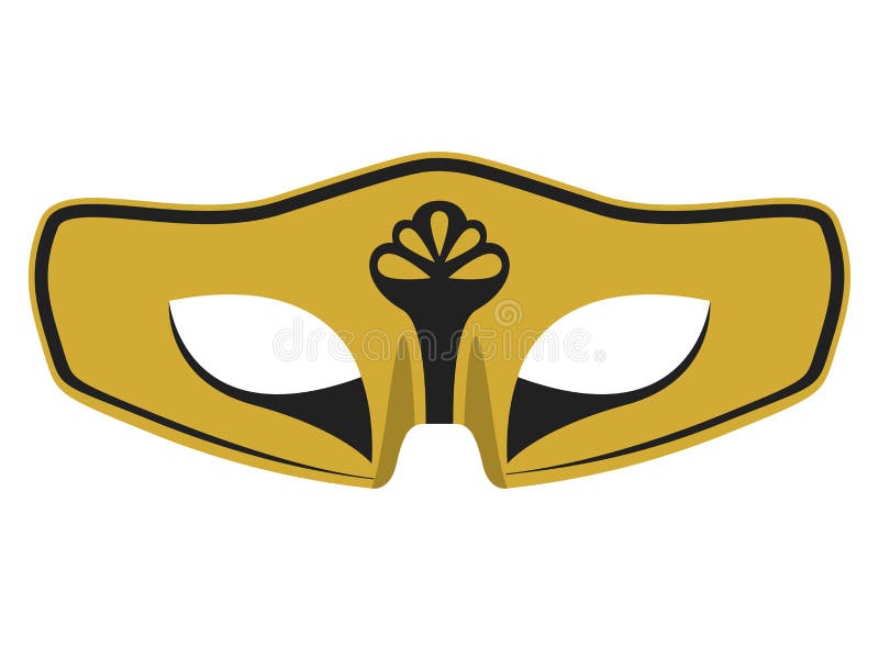 Máscara colorida isolada do carnaval ilustração do vetor