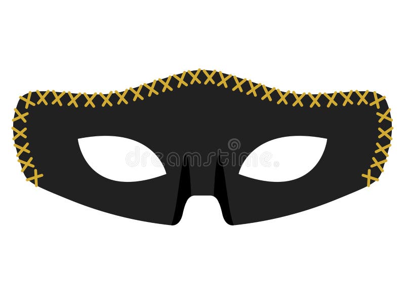 Máscara de carnaval colorida isolada ilustração royalty free