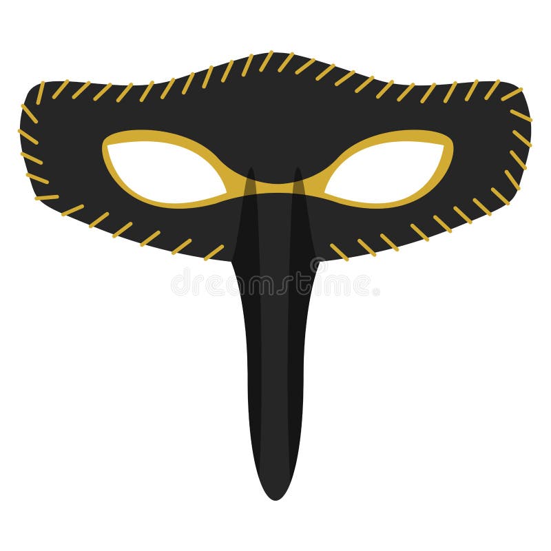 Máscara colorida isolada do carnaval ilustração stock