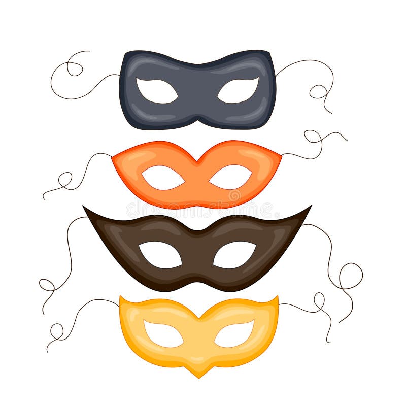 Máscara de carnaval de moda máscaras ornamentales aisladas para mascarada - Vector libre illustration Máscara de carnaval de moda máscaras ornamentales aisladas para mascarada - Vector libre illustration