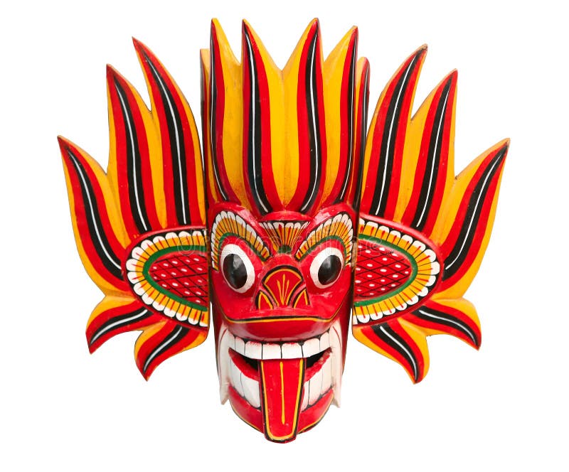 Máscara do diabo do incêndio ilustração do vetor Máscara do diabo do incêndio ilustração do vetor