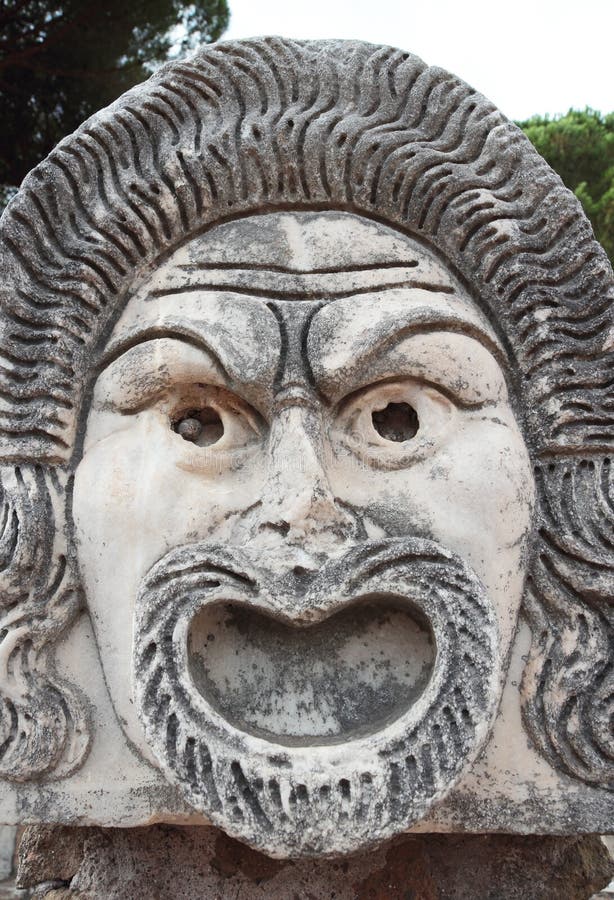 Máscara romana antigua foto de archivo. Imagen de roma 33022206