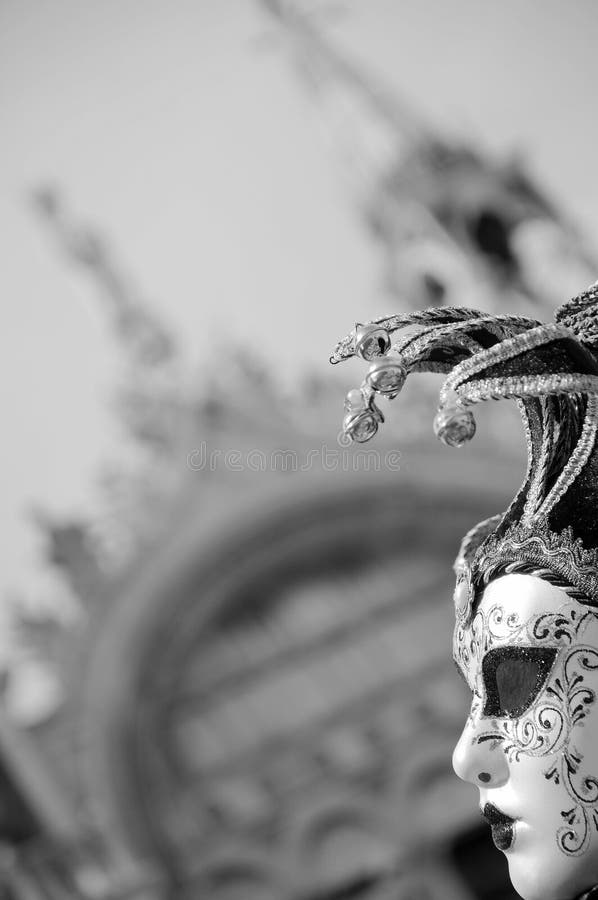 Máscara de carnaval veneciana imágenes de archivo libres de regalías