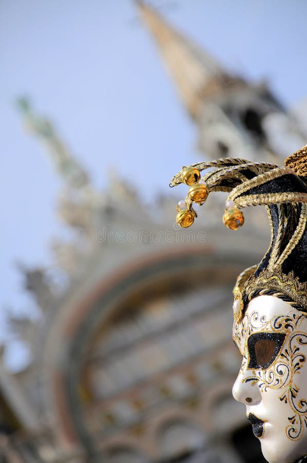 Máscara de carnaval veneciana imagen de archivo libre de regalías