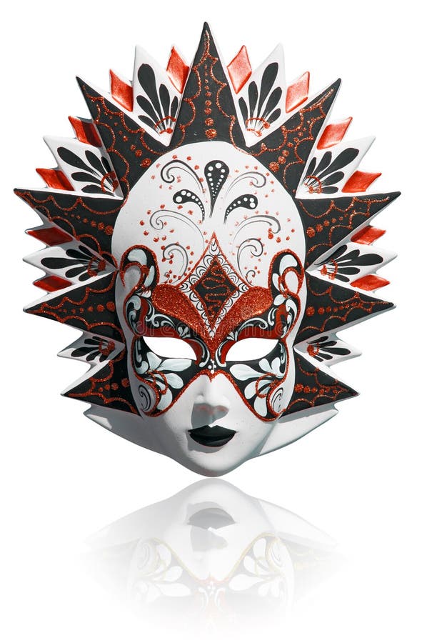 Máscara de carnaval veneciana imagen de archivo