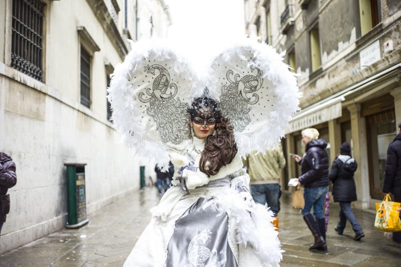 Máscaras tradicionais do carnaval de Veneza fotografia de stock