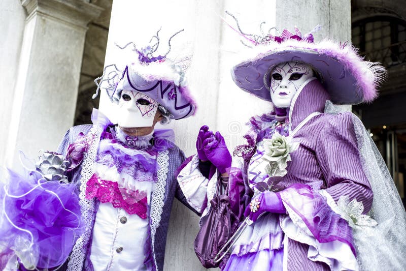 Máscaras tradicionais do carnaval de Veneza foto de stock royalty free