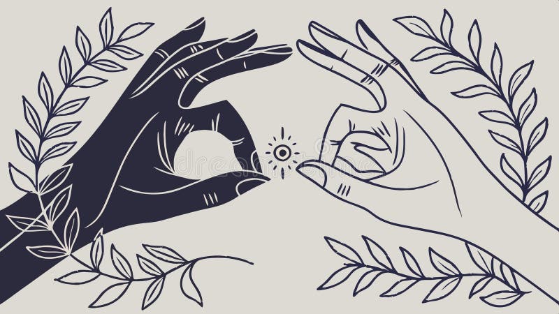 Mâinile care ajung spre lumină înconjurate de frunze natură speranță vector de design Generative AI vector illustration