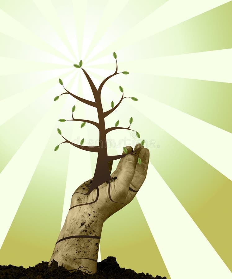 Mão Amiga ilustração royalty free