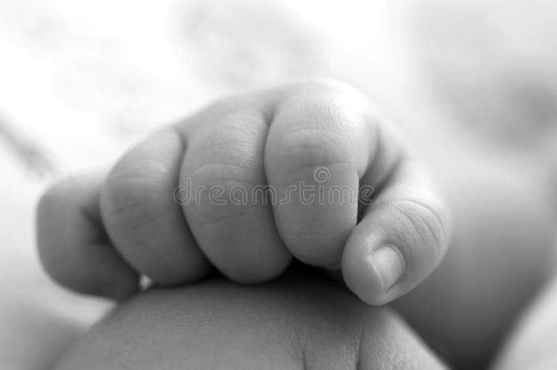 Mão do bebê fotografia de stock royalty free Mão do bebê fotografia de stock royalty free