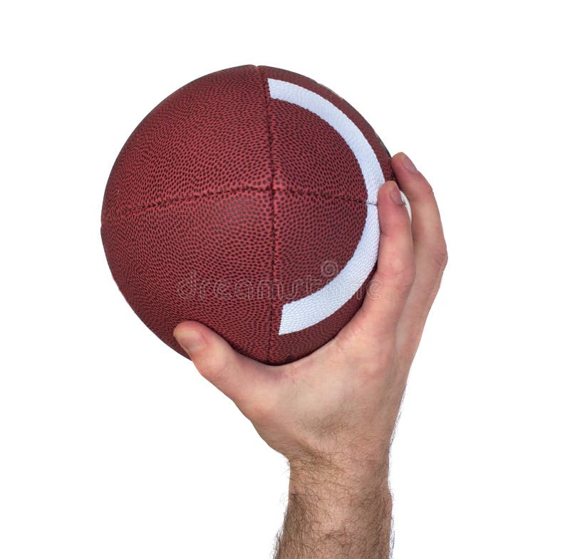 Mão do estratego e Throw do futebol fotografia de stock Mão do estratego e Throw do futebol fotografia de stock