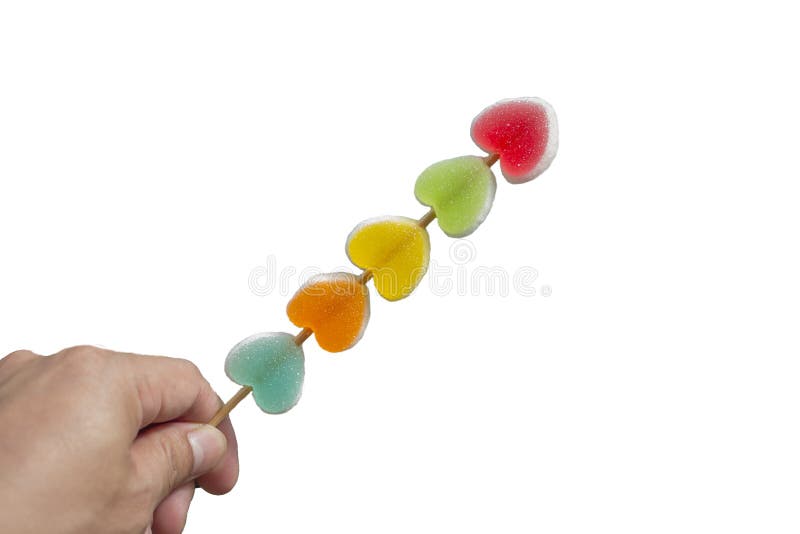 Mão escolhida com doces suculentos em forma de coração para o dia do amor fotografia de stock royalty free Mão escolhida com doces suculentos em forma de coração para o dia do amor fotografia de stock royalty free