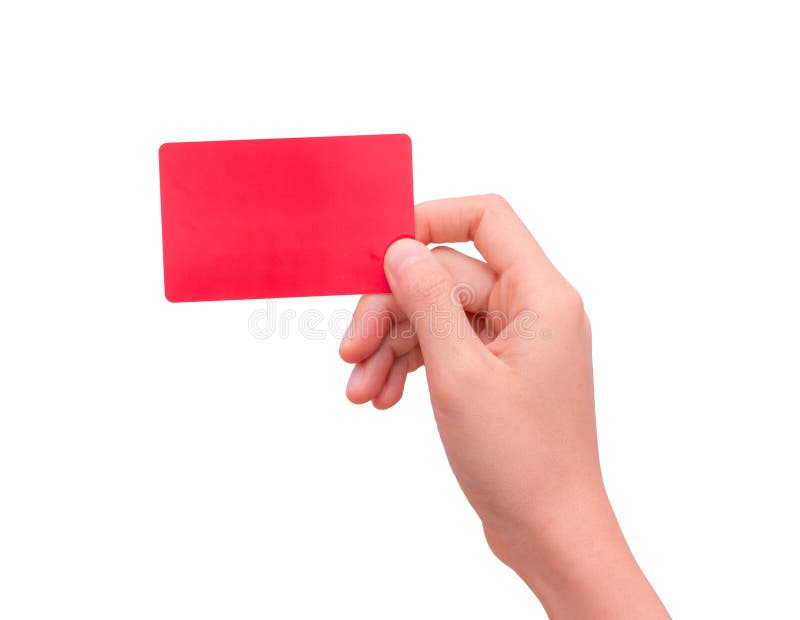 Mão que prende o cartão em branco fotografia de stock Mão que prende o cartão em branco fotografia de stock