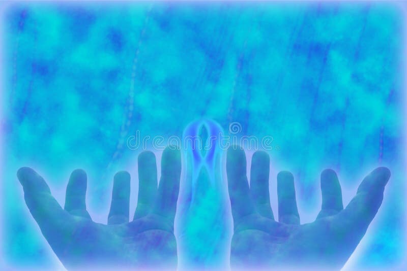 Mãos da cura ilustração royalty free Mãos da cura ilustração royalty free