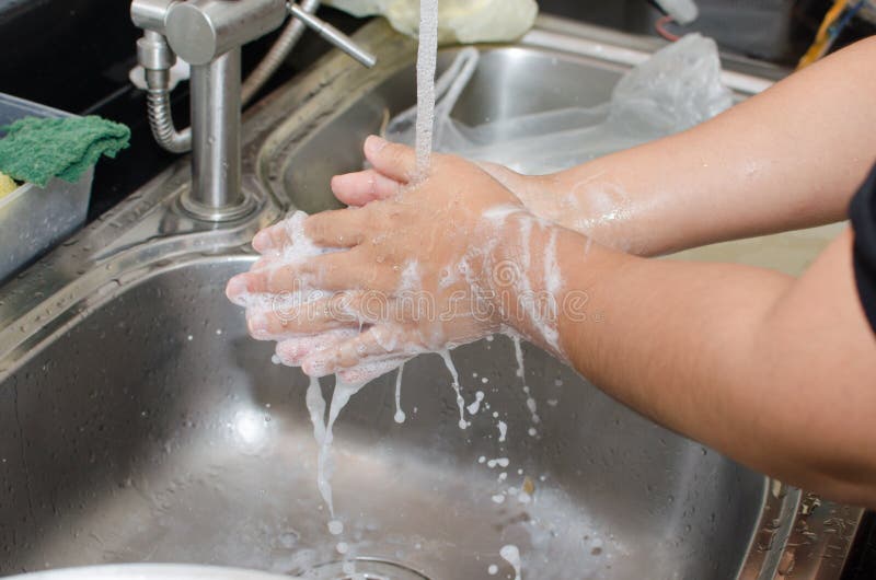 Wash hands with soap after cooking is finished. Wash hands with soap after cooking is finished.