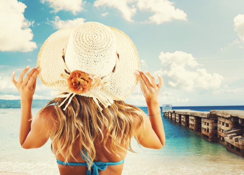 Mädchen auf Ferien stockfotografie Mädchen auf Ferien stockfotografie