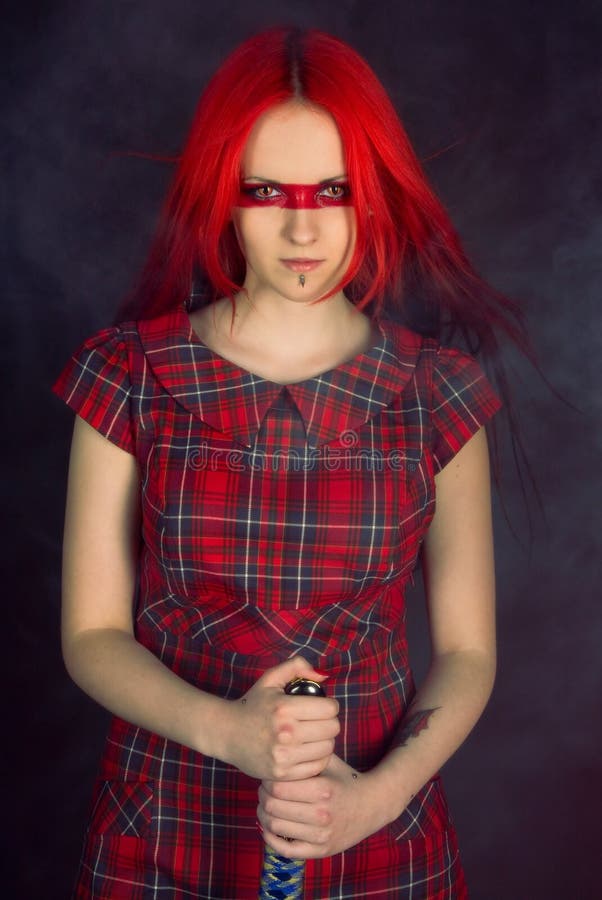 Mädchen mit dem roten Haar lizenzfreies stockbild Mädchen mit dem roten Haar lizenzfreies stockbild