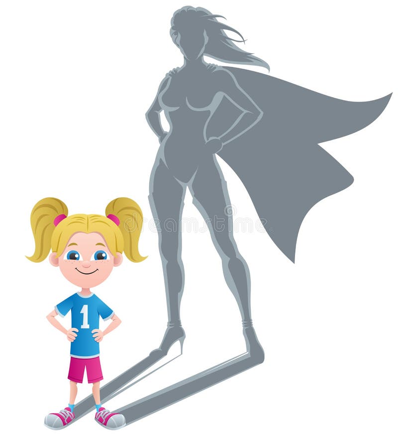 Mädchen Superheroine-Konzept 2