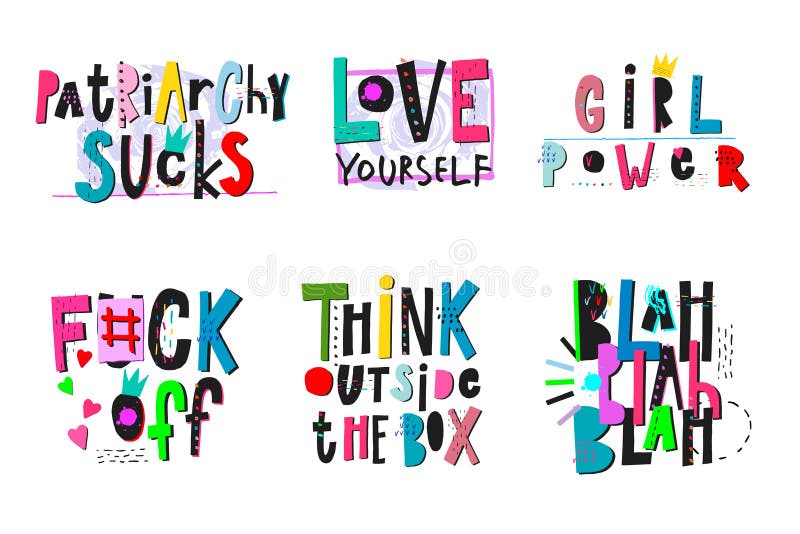Girl power shirt quote feminist lettering. Calligraphy inspiration graphic design collage element. Hand written card. Simple sign. Protest against patriarchy sexism misogyny female Outside box. Girl power shirt quote feminist lettering. Calligraphy inspiration graphic design collage element. Hand written card. Simple sign. Protest against patriarchy sexism misogyny female Outside box