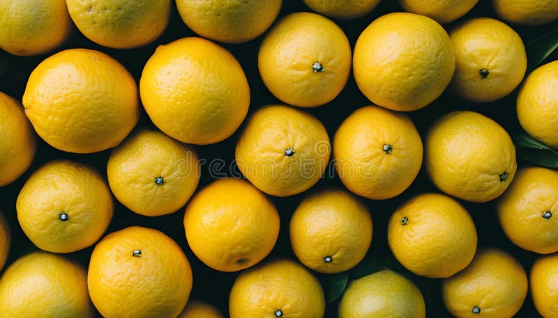 Många färska mogna grapefrukter som bakgrundsvy. Många hela färska mogna grapefrukter som översiktsbackar genererade