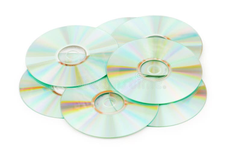 Många isolerade CDs arkivbilder Många isolerade CDs arkivbilder