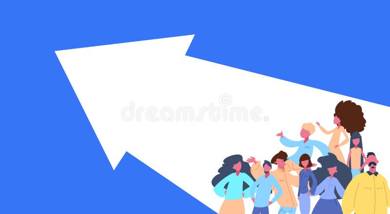 Mångfald för teckenet för kvinnan för mannen för begreppet för framgång för laget för vägen för den stående pilen för folkgruppen royaltyfri illustrationer Mångfald för teckenet för kvinnan för mannen för begreppet för framgång för laget för vägen för den stående pilen för folkgruppen royaltyfri illustrationer