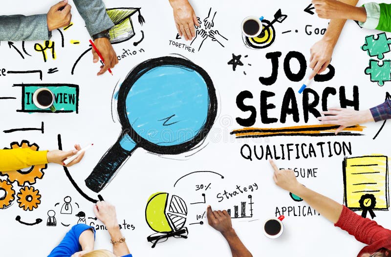 Mångfaldhänder som söker Job Search Opportunity Concept arkivfoto Mångfaldhänder som söker Job Search Opportunity Concept arkivfoto
