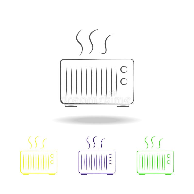 mångfärgade symboler för ugn Beståndsdel av mångfärgade symboler för elektriska apparater Tecknet symbolsamlingssymbol kan använd stock illustrationer mångfärgade symboler för ugn Beståndsdel av mångfärgade symboler för elektriska apparater Tecknet symbolsamlingssymbol kan använd stock illustrationer