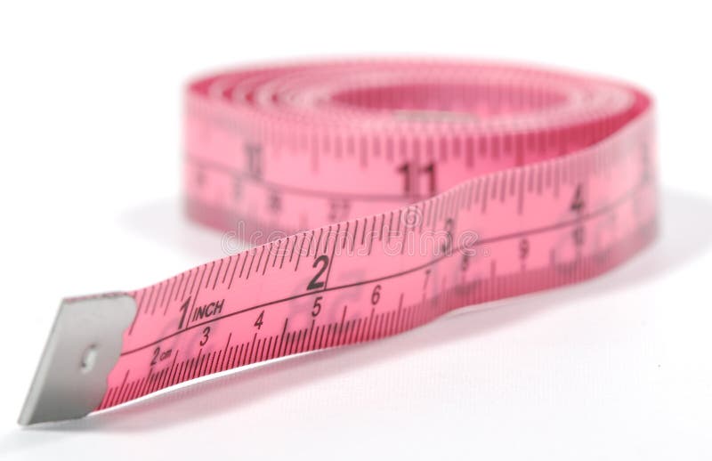 Photo of a Pink Tape Measure - Everyday Item. Photo of a Pink Tape Measure - Everyday Item