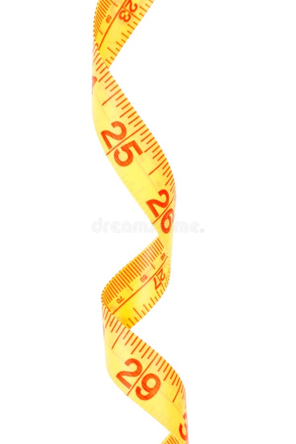 Yellow Tape Measure with white background. Yellow Tape Measure with white background