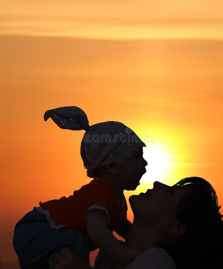Mère et enfant images libres de droits