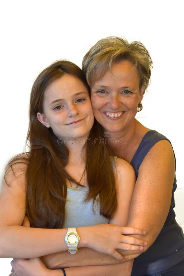 Mère et fille adolescente, meilleurs amis photo libre de droits Mère et fille adolescente, meilleurs amis photo libre de droits