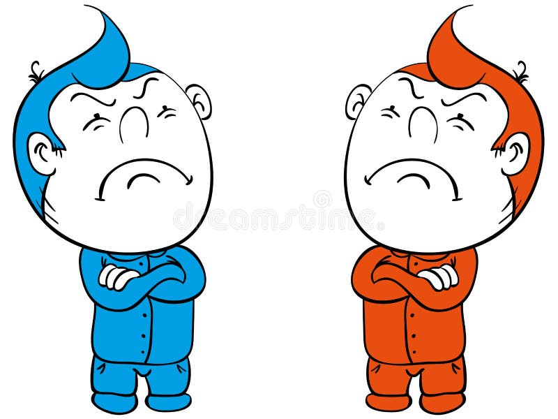 Insatisfait du patron illustration de vecteur