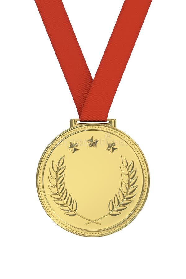 Médaille d'or photographie stock Médaille d'or photographie stock