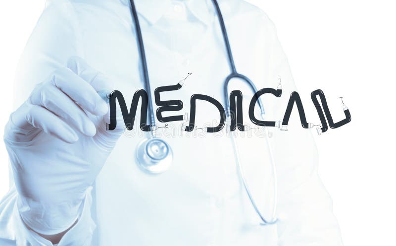 MÉDECIN de mot de conception de dessin de main de docteur photographie stock MÉDECIN de mot de conception de dessin de main de docteur photographie stock