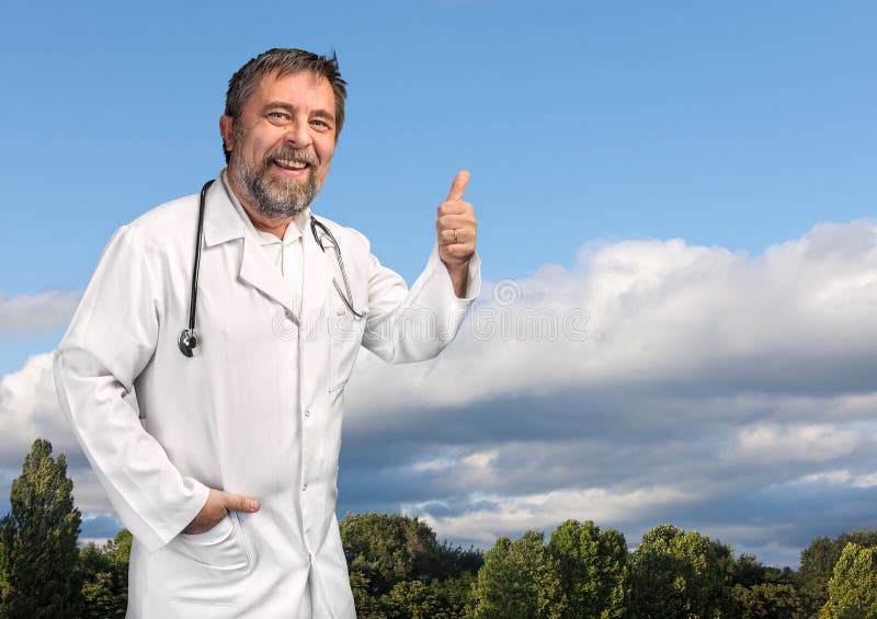 Médecin heureux photos stock Médecin heureux photos stock