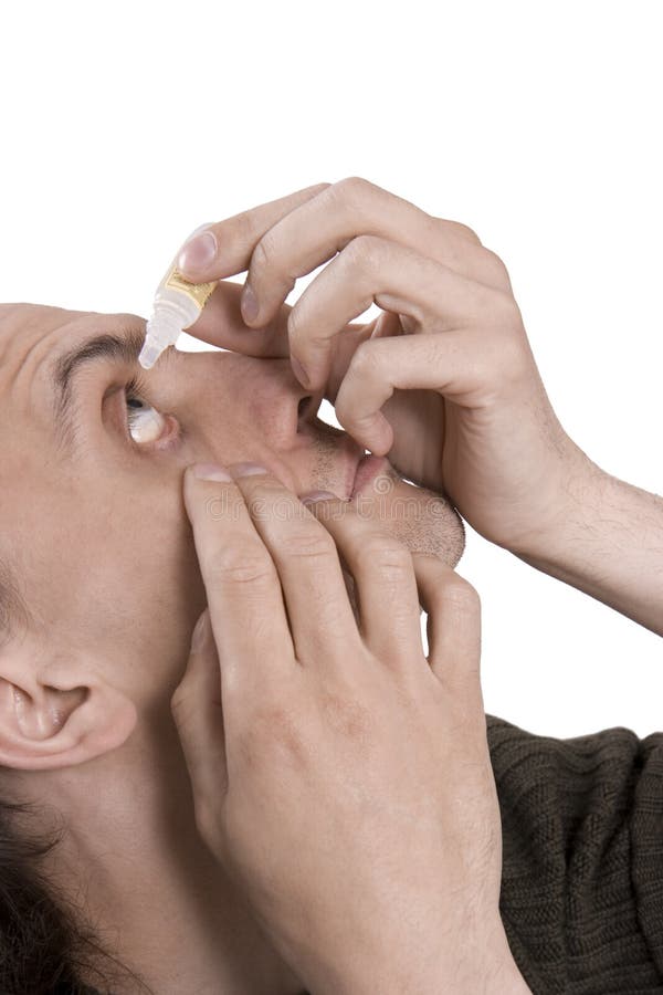 Médecine pour les yeux malades photographie stock libre de droits Médecine pour les yeux malades photographie stock libre de droits
