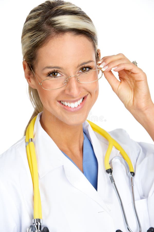 Médico sorridente imagem de stock