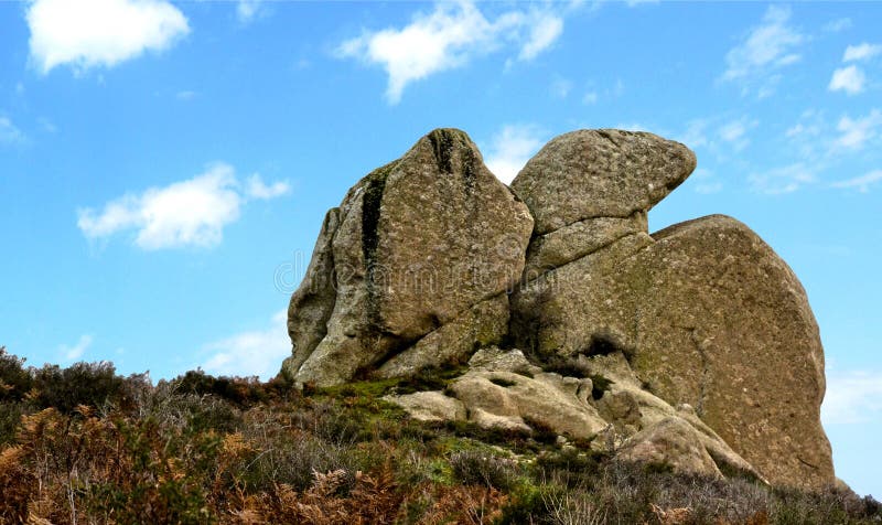 Mégalithes d'Argimusco photo stock