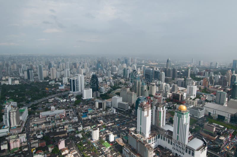 Aerial view of modern Bangkok from Baiyoke hotel. Aerial view of modern Bangkok from Baiyoke hotel.
