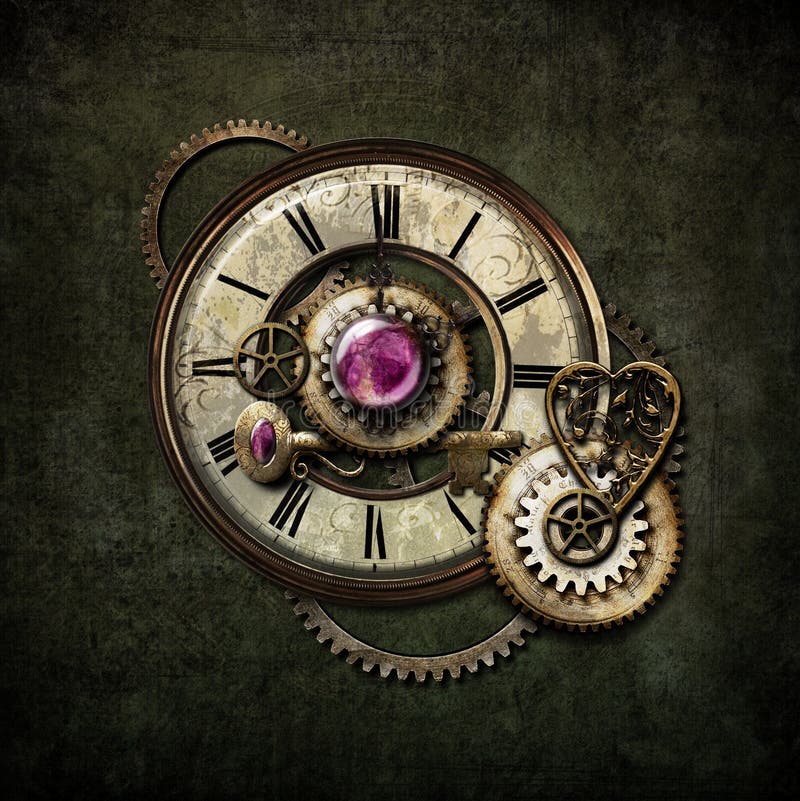 Mélange de Steampunk illustration stock Mélange de Steampunk illustration stock