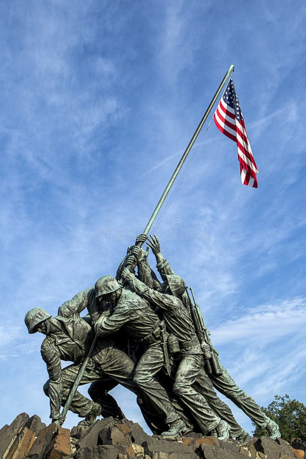 Mémorial d'Iwo Jima images libres de droits Mémorial d'Iwo Jima images libres de droits